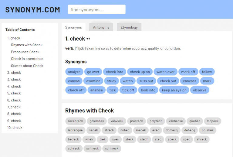 10 Best Free Synonym Finder Tools and Dictionaries in 2024