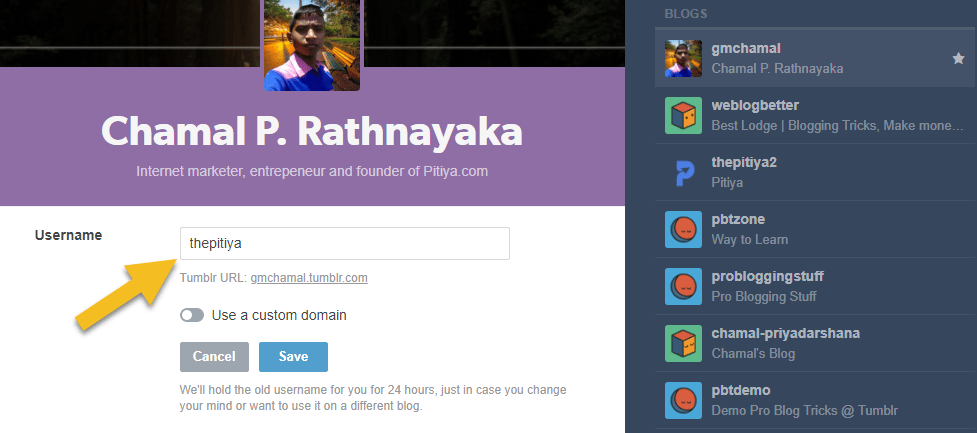 My Home Blog on Tumblr