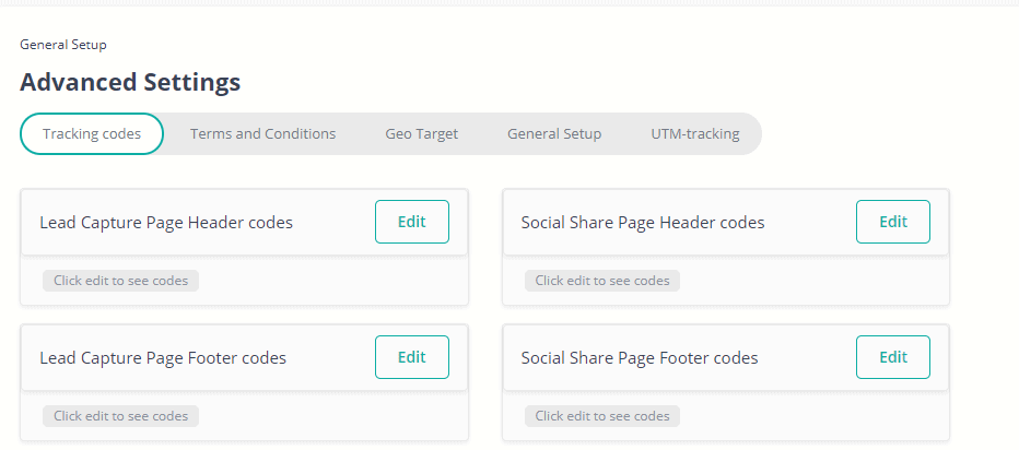 upviral advanced settings