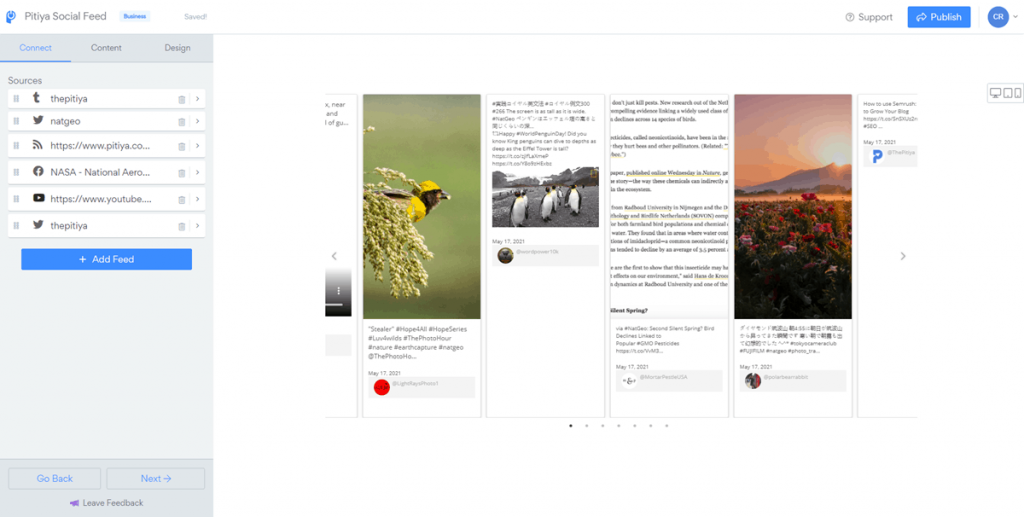 social feed widget for blogger - Powr.io