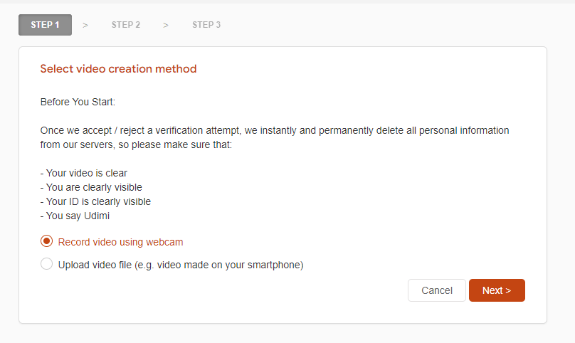 udimi seller verification