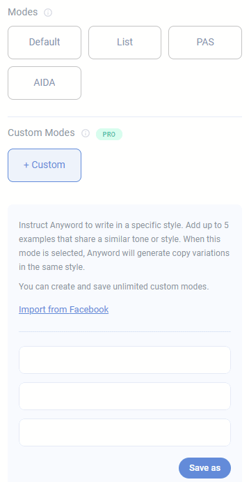 Get ad copies in different styles