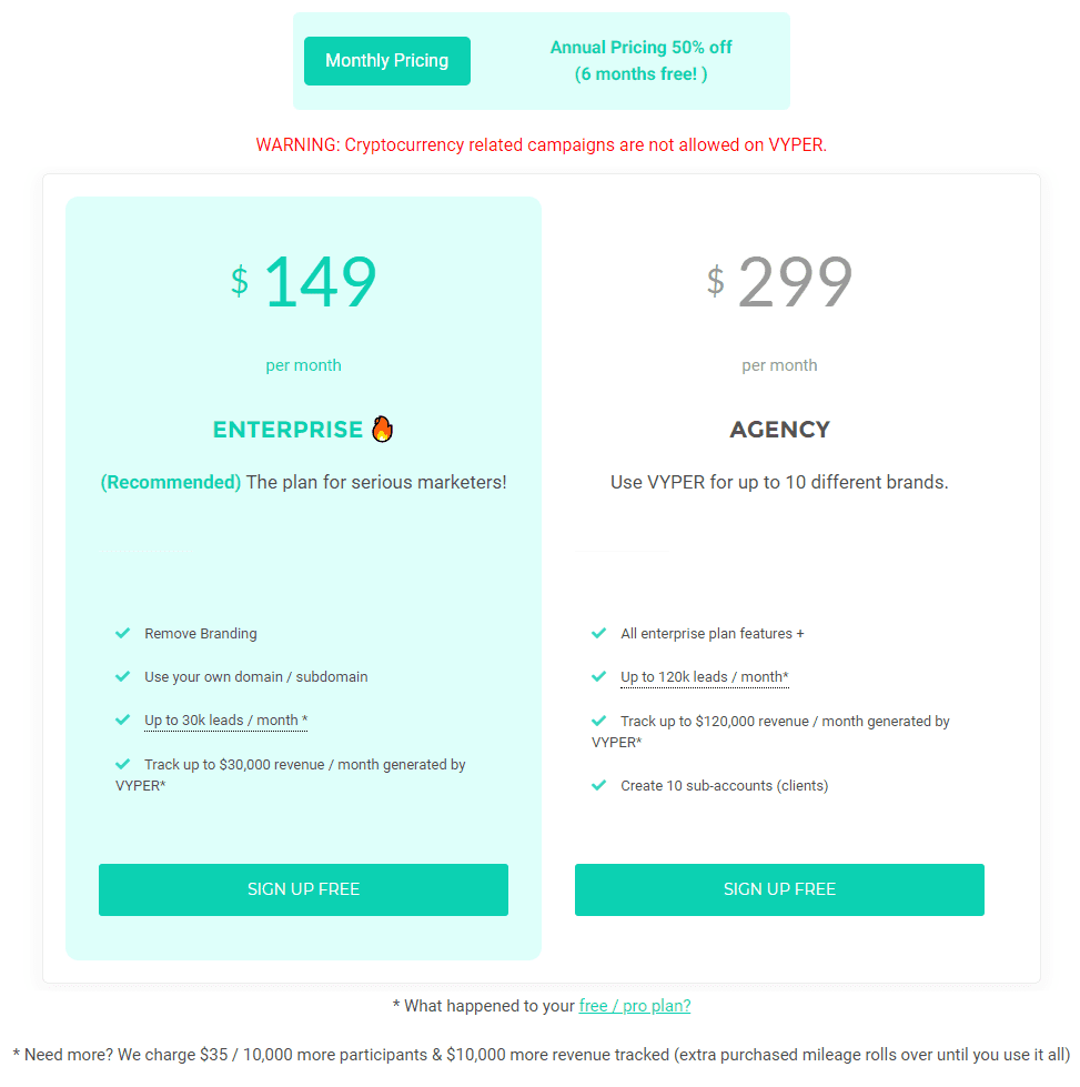 vyper-pricing
