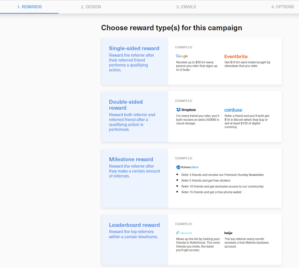Growsurf Rewards Configuration