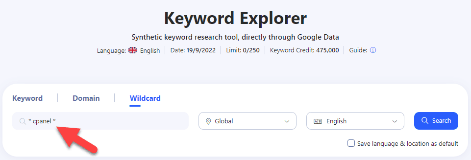 Wildcard WriterZen keyword explorer