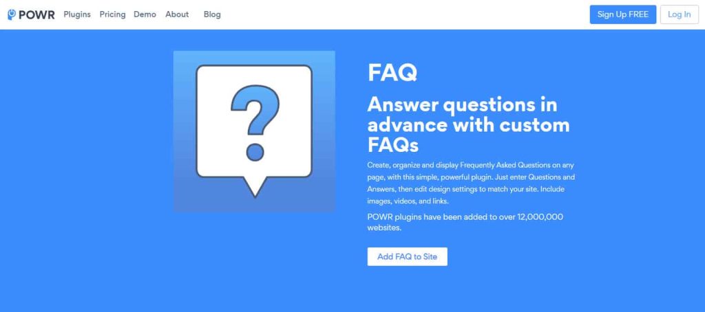 Powr FAQ app