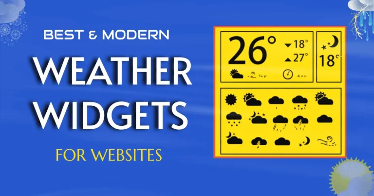 Website Weather widgets