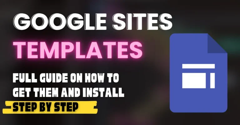 Google Sites Templates