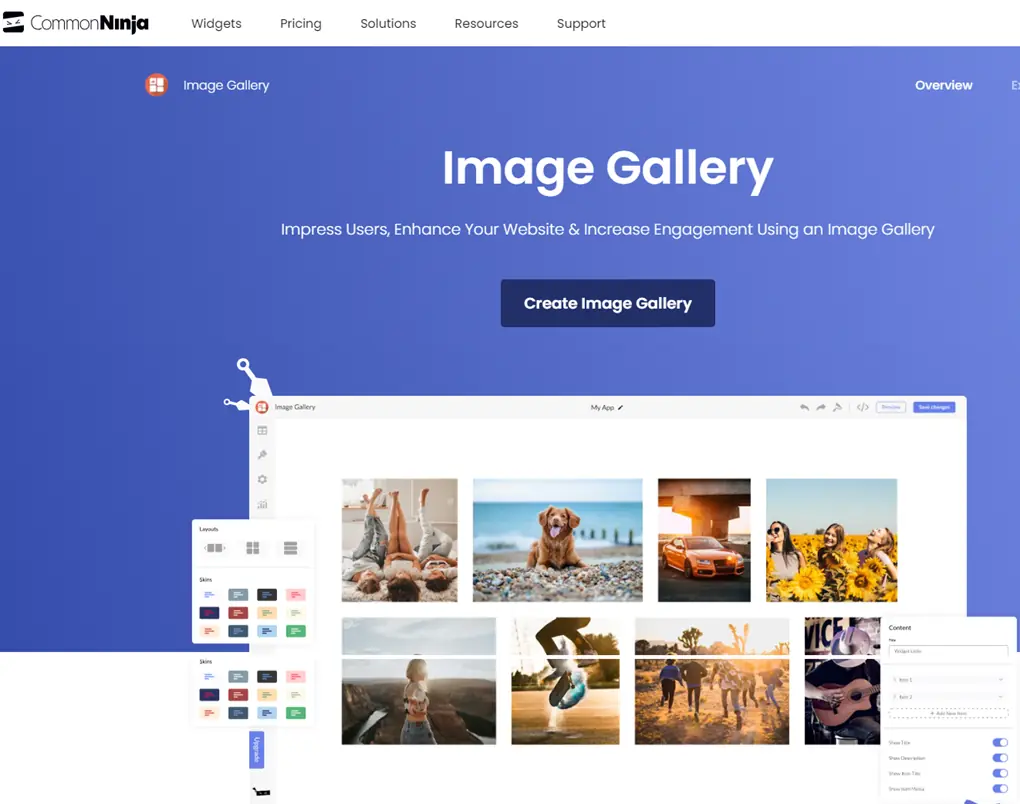 Top 7 Free HTML Photo Gallery Widgets for Websites in 2024