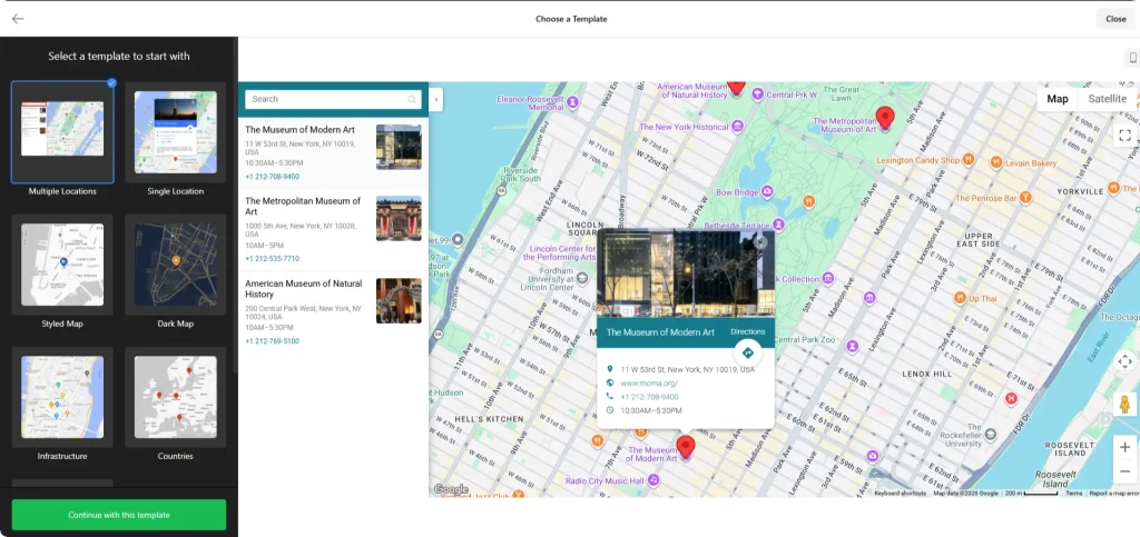 Elfsight Google Maps Widget Builder