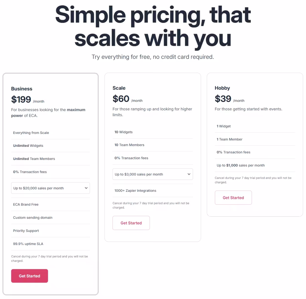 Eventcalendarapp pricing