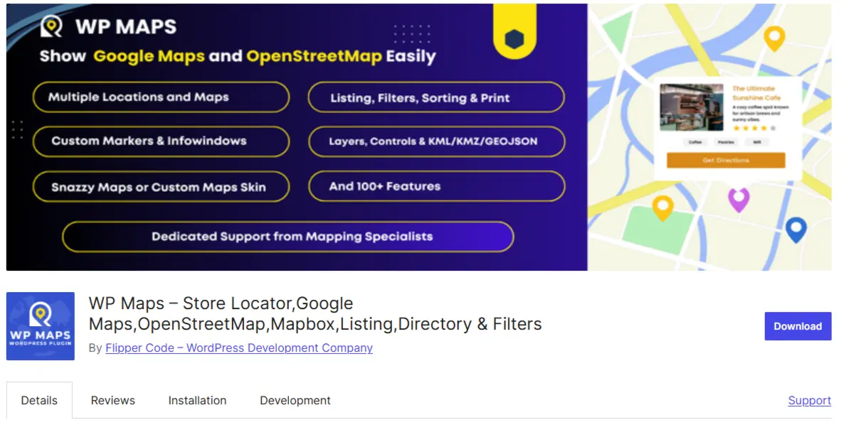 WP Maps WordPress plugin