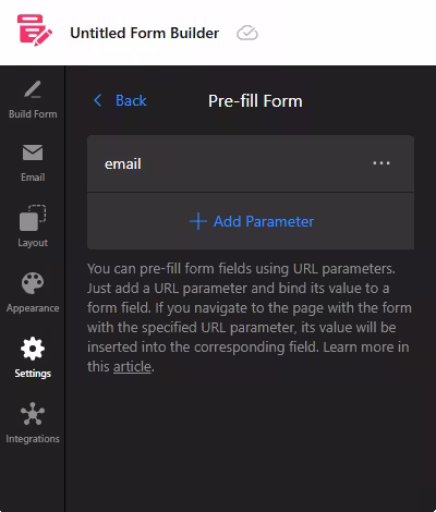 Pre-fill form - Elfsight form builder