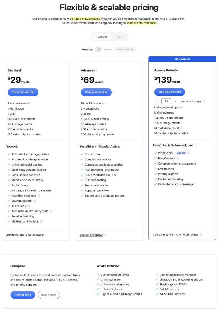 ContentStudio Pricing