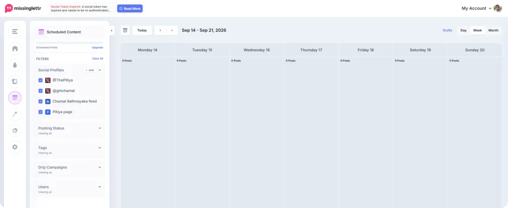 Missinglettr Calendar