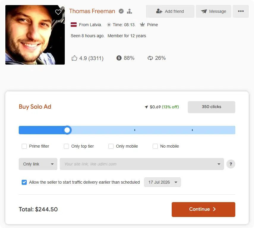Thomas Freeman Solo Deals on Udimi
